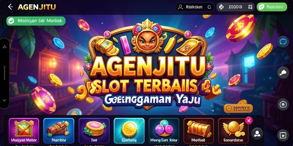 Screenshot gameplay AGENJITU dengan mesin slot yang menarik.