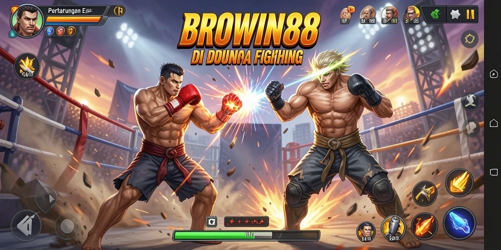 Gameplay mendebarkan dari BROWIN88 yang penuh aksi Fighting.