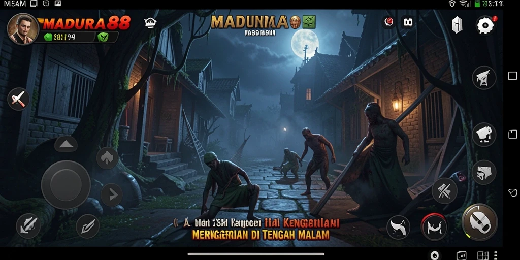Gameplay menyeramkan dari MADURA88 dengan suasana Horror yang kental.