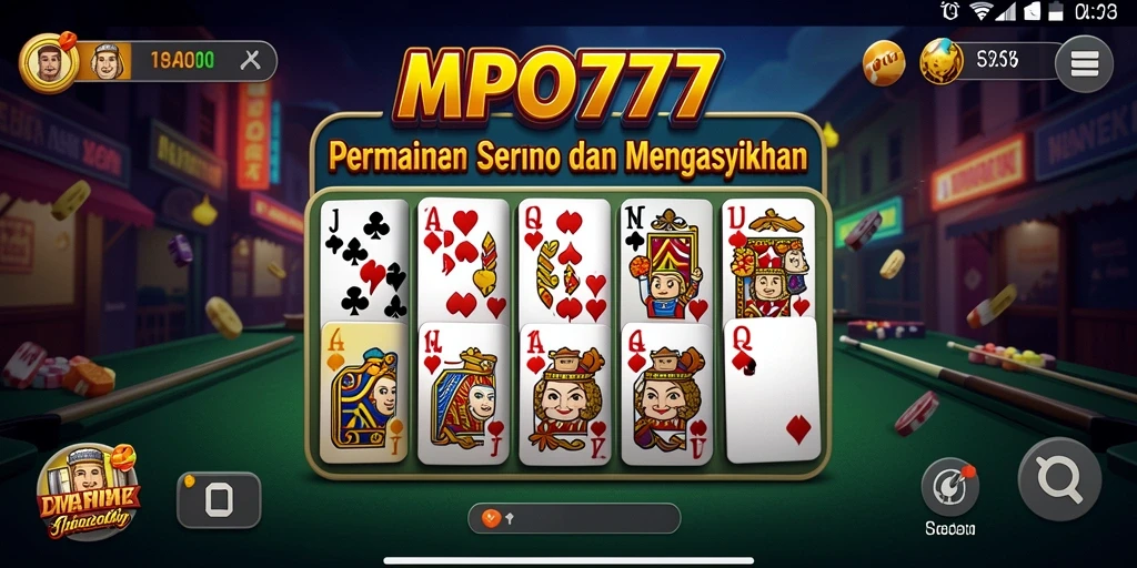 Tampilan gameplay seru dalam permainan Domino MPO777.