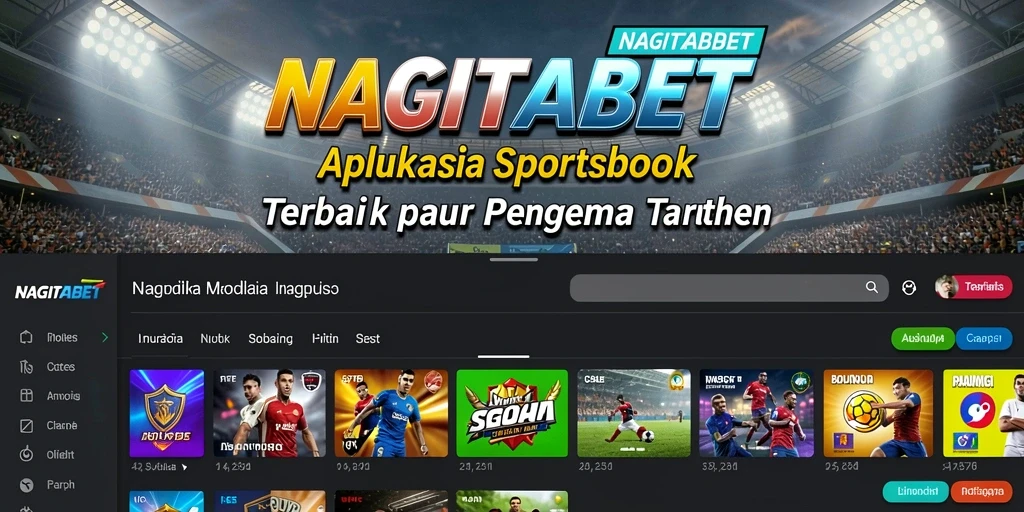 Screenshot NAGITABET menampilkan antarmuka taruhan olahraga yang menarik.