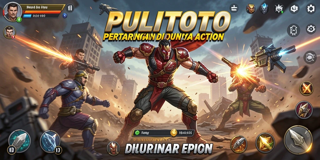 Tangkapan layar menarik dari gameplay Action PULITOTO.