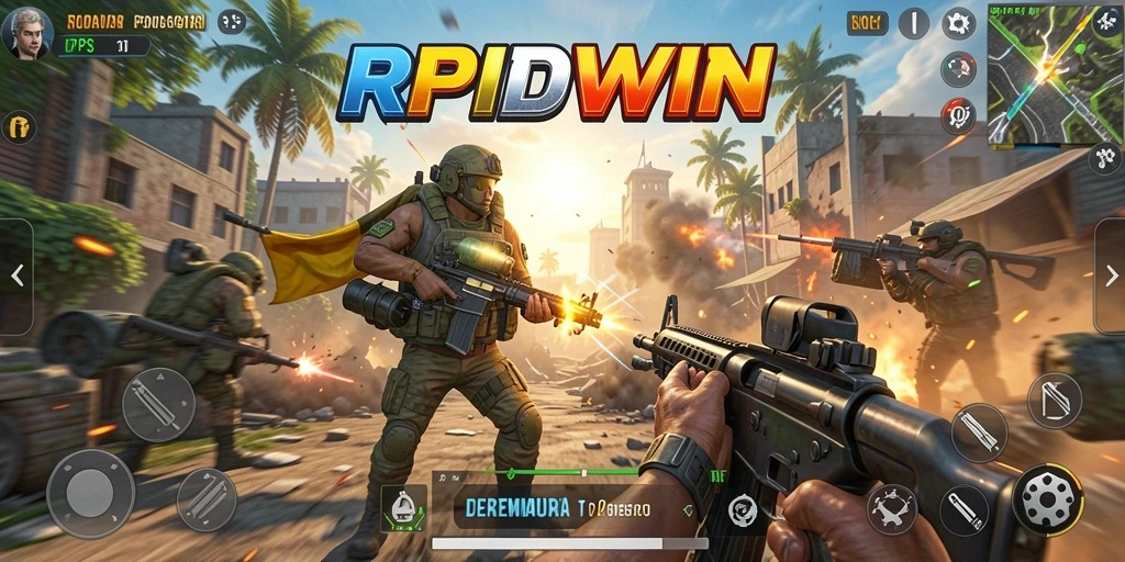 Tampilan aksi seru dalam gameplay RPIDWIN yang menegangkan.