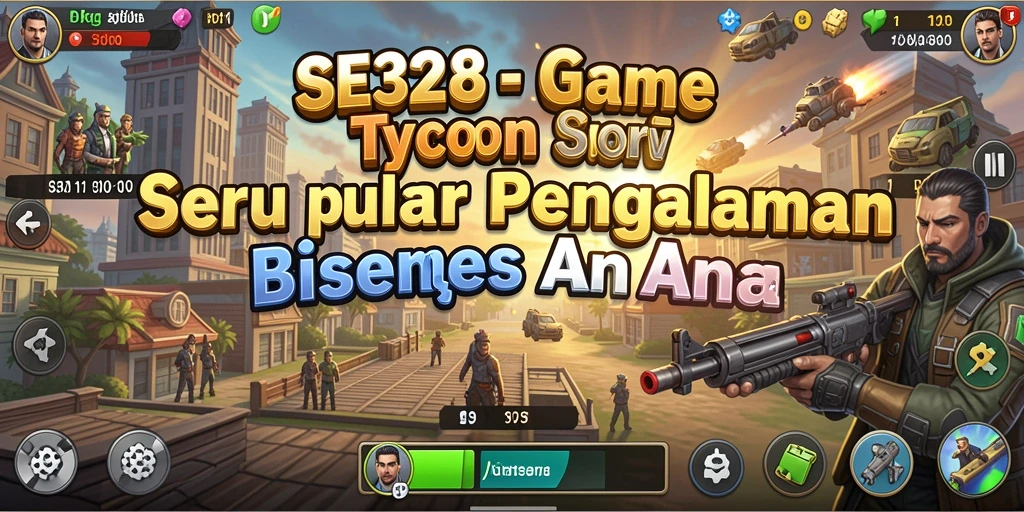 Screenshot gameplay SE328 menampilkan manajemen bisnis yang seru dan menantang.