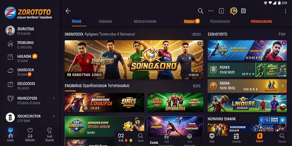 Tampilan antarmuka ZOROTOTO yang menarik dan mudah digunakan.